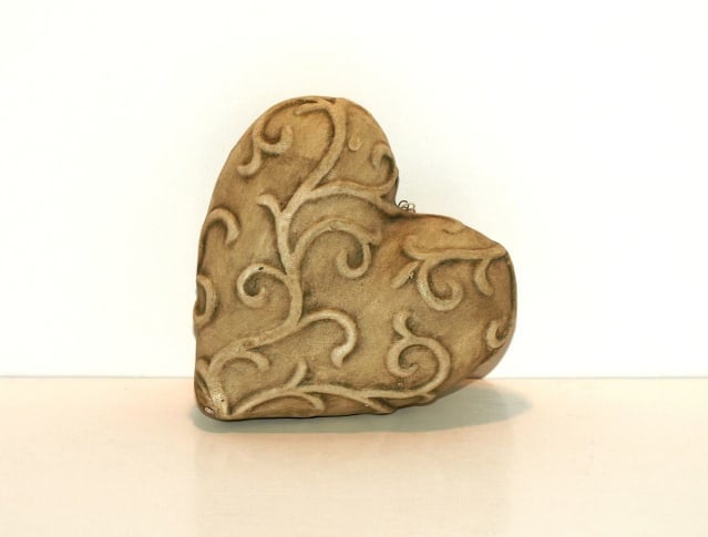 A sandstone heart