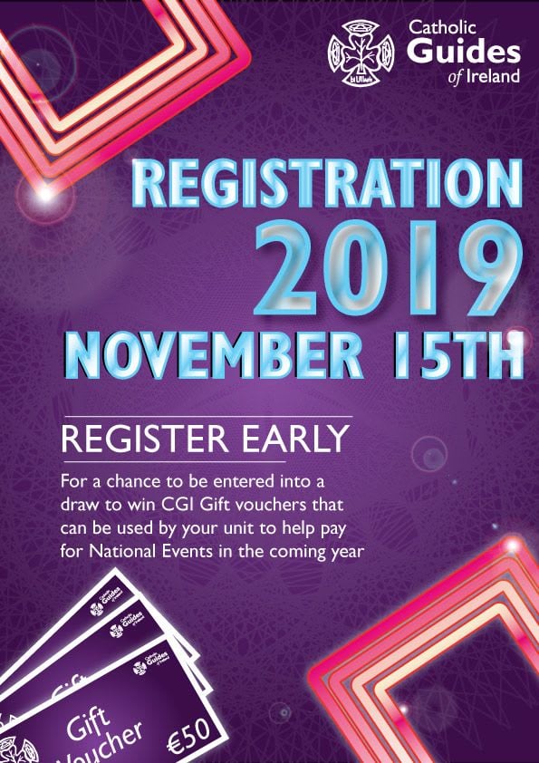 And advert for early registration stting that those whoe register early will be entered into a draw to win CGI Gift vouchers